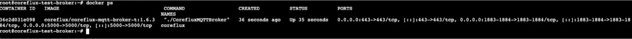 Verifying the MQTT Broker deployment